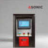 ASONIC IND-2000 Pulitore a ultrasuoni industriale pneumatico con serbatoio di grandi dimensioni e sollevamento pneumatico per parti pesanti.