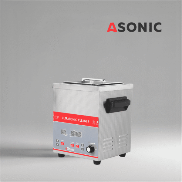 AONIC-IND-30-40kHz-5 ASONIC IND-30 bagno a ultrasuoni compatto con serbatoio in acciaio inox, costruito per laboratori e cliniche dentali.