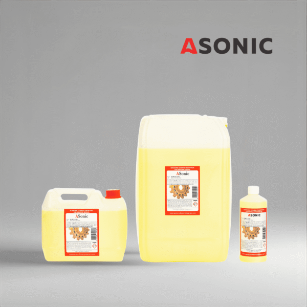 ASONIC AS-OXI - Rimuovi ruggine e ossidazione a ultrasuoni ASONIC AS-OXI detergente in taniche da 1L, 5L e 25L per la rimozione della ruggine e dell'ossidazione.