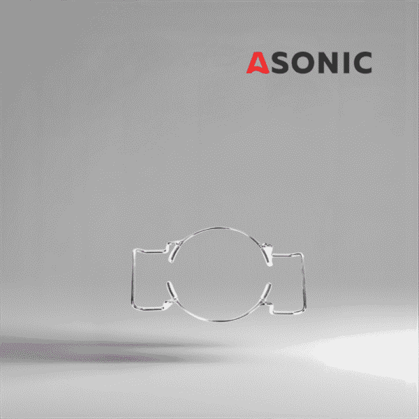 ASONIC porta becher da laboratorio 0,8L, piccolo accessorio in acciaio inox per applicazioni di pulizia a ultrasuoni di precisione.