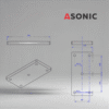 ASONIC HEATER-1000W-5viti-3 riscaldatore esterno del serbatoio del pulitore a ultrasuoni