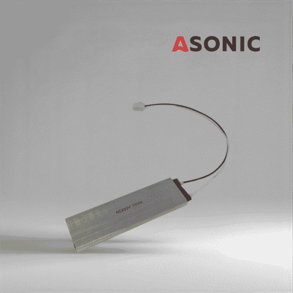 Riscaldatore piatto ASONIC 300W da montare su vasche e serbatoi per la pulizia a ultrasuoni in acciaio inox.