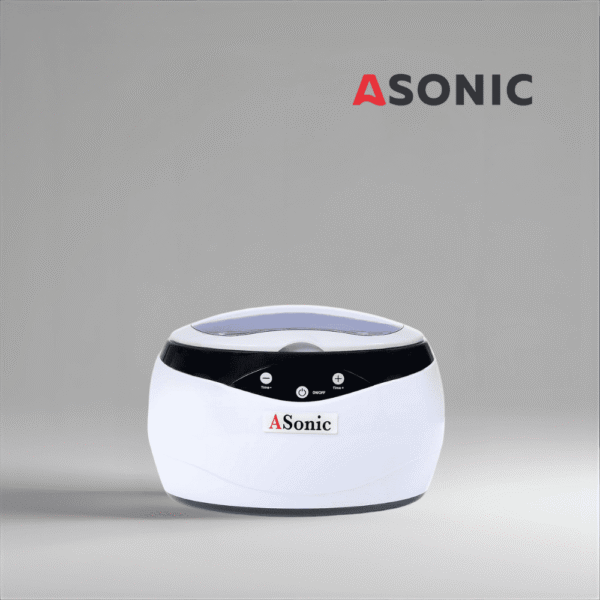 ASONIC HOME-650-1 Pulitore a ultrasuoni ASONIC HOME-650, progettato per l'uso quotidiano in casa, unità compatta per gioielli e occhiali.