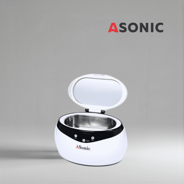 ASONIC HOME-650-3 ASONIC HOME-650 piccolo bagno a ultrasuoni per gioielli, occhiali e oggetti personali, portatile ed efficiente.