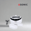 ASONIC HOME-650-6 Pulitore a ultrasuoni ASONIC HOME-650, vasca compatta per gioielli, occhiali e pulizia domestica quotidiana.