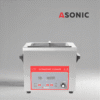 ASONIC Industrial 4L Pulitore a ultrasuoni con coperchio ASONIC pulitore a ultrasuoni da 4L con coperchio in acciaio inox, progettato per l'uso industriale professionale.