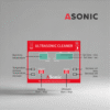 ASONIC PRO-20 bagno a ultrasuoni per uso domestico, sistema compatto progettato per gioielli e occhiali.