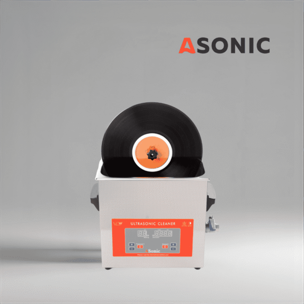 ASONIC Vinyl Cleaner-02 fluido, concentrato detergente senza residui progettato per il lavaggio dei dischi a ultrasuoni."