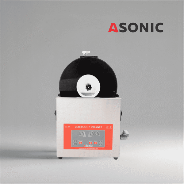 ASONIC-VINYL-CL-05-1 ASONIC Vinyl Cleaner-05 soluzione a ultrasuoni, progettata per la pulizia sicura ed efficace di un massimo di 5 dischi in vinile.