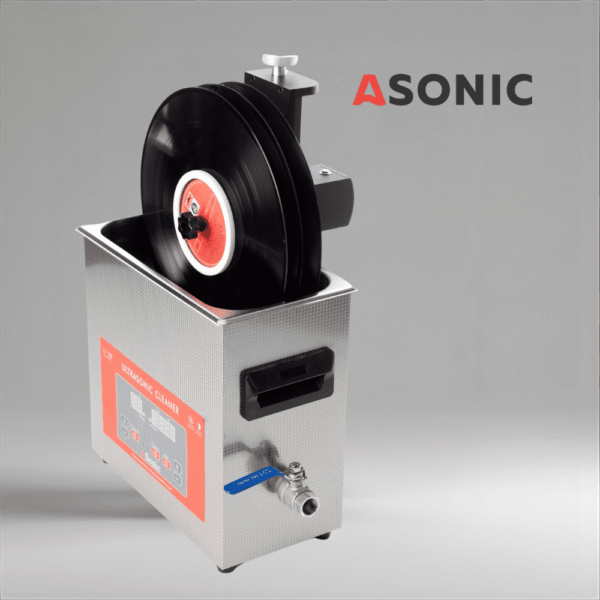 ASONIC-VINYL-CL-05-4 ASONIC Vinyl Cleaner-05 pulitore di dischi professionale, sicuro per gli LP vintage, i singoli e le collezioni audiofile.