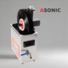 ASONIC Pulitore per 5 dischi - Solo accessorio ASONIC attacco per la pulizia del vinile per un massimo di cinque dischi, mostrato sulla parte superiore di un pulitore a ultrasuoni.