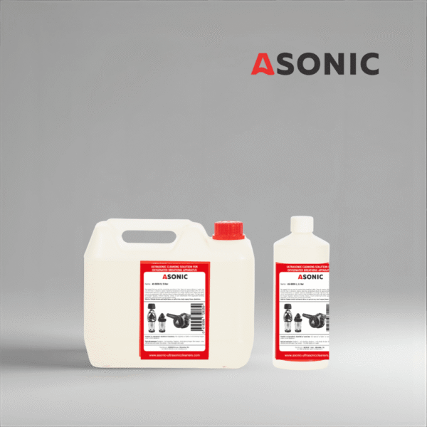 ASONIC AS-BIOX - Pulitore a ultrasuoni per residui biologici ASONIC AS-BIOX detergente in taniche da 1L, 5L e 25L per la rimozione dei residui biologici.
