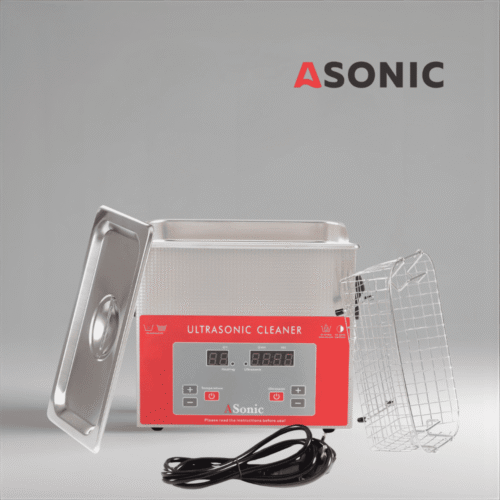 ASONIC PRO 3L pulitore a ultrasuoni inossidabile con coperchio chiuso per la pulizia di officine e laboratori.