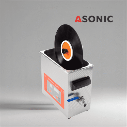 ASONIC Vinyl Cleaner-02 soluzione detergente, flacone compatto per la pulizia a ultrasuoni dei piatti in vinile.