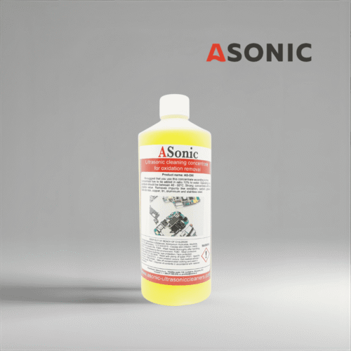 ASONIC AS-OXI-1 rimuovi ossidazione ad ultrasuoni, concentrato di pulizia da 1L per la rimozione sicura dell'ossido su gioielli e utensili.