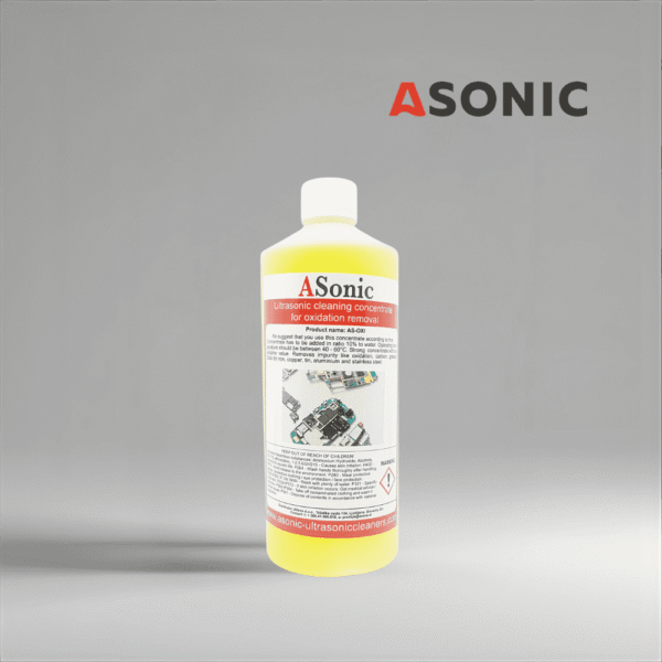 ASonic AS-OXI-1 ASONIC AS-OXI-1 rimuovi ossidazione ad ultrasuoni, concentrato di pulizia da 1L per la rimozione sicura dell'ossido su gioielli e utensili.