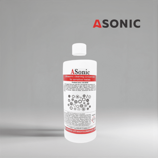 ASonic AS-SENS-1 ASONIC AS-SENS-1 detergente sensibile agli ultrasuoni, soluzione da 1L per la pulizia sicura di strumenti, ottiche e dispositivi medici fragili.