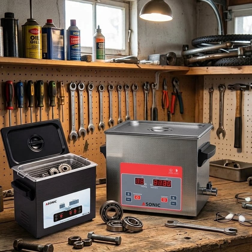 Pulitori a ultrasuoni ASONIC PRO e PRO-S in officina